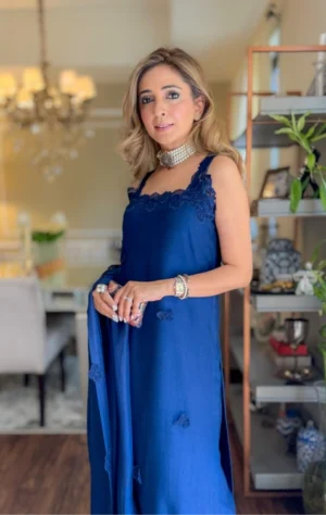 Maha Set In Sapphire Blue