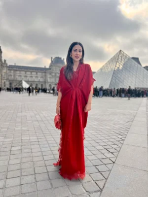 Sia Kaftan In Ruby Red
