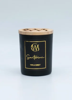 Santorini Candle with a Roasted Vanilla Scent