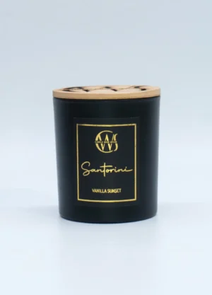 Santorini Candle with a Roasted Vanilla Scent