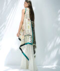 Digitally Printed Crepe Cape With Bootcut trousers - Image 2