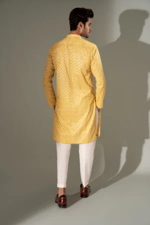 Pastel Yellow Kurta Pajama Set