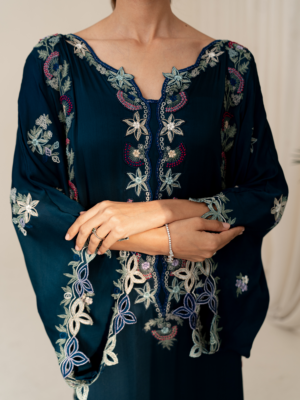 Floral Teal Kaftan