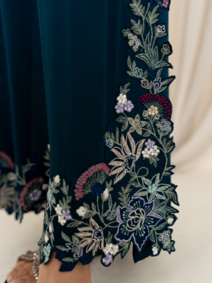 Floral Teal Kaftan