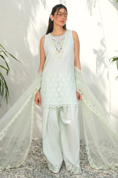 Mint Florals With Pants - Image 6