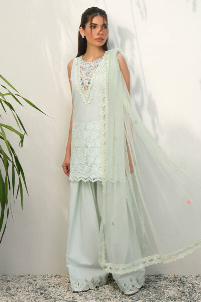 Mint Florals With Pants - Image 3