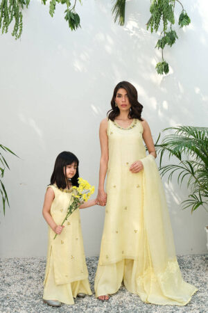 Lemon Rose Glitter With Pants