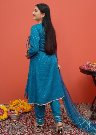 Cotton Embroidered 3 Piece Suit | 8375 - Image 3