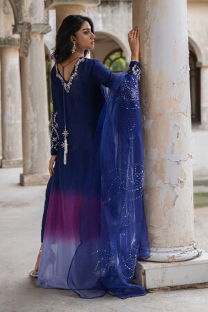 Midnight Ombre Silk With Pants