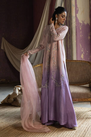 Lilac Ombre Silk With Pants