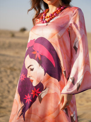 Flamingos Pink Kaftan
