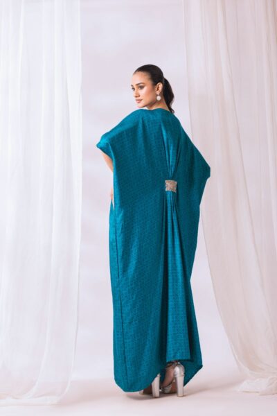 Khayal by Shaista Hasan - Kaftan - Silk Kaftan - 1 Piece - Image 2