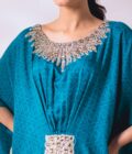 Khayal by Shaista Hasan - Kaftan - Silk Kaftan - 1 Piece - Image 4