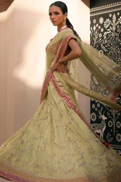 Hira Sea Green Lehenga - Image 7