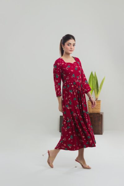 Berry Blush Long Dress - Image 5