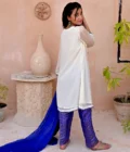 White Short Frock Stitched - Image 2