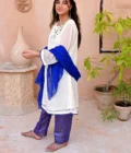 White Short Frock Stitched - Image 4