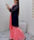 Navy Blue Chiffon 3Pc - Image 5