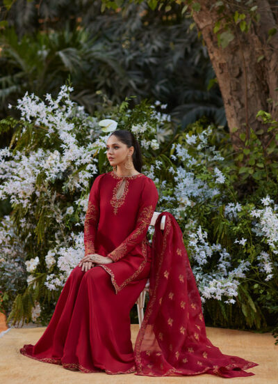 Guzayn Scarlett Shirt and Dupatta - Image 6