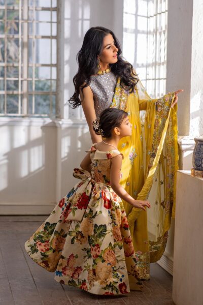 Margaret Silk Frock For Little Girls - Image 5