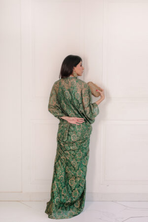 Sumara Emerald Lace Kaftan Set