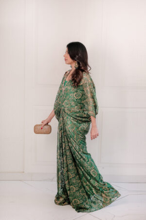 Sumara Emerald Lace Kaftan Set