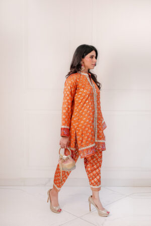 Raeza Rust Gold Blockprint Set