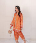 Raeza Rust Gold Blockprint Set - Image 4