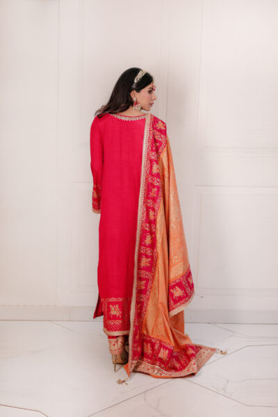 Shana Red Dori Silk Set - Image 4