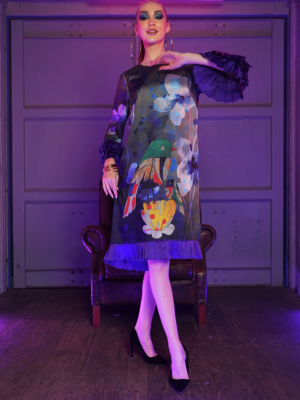 Birds Frills Dress