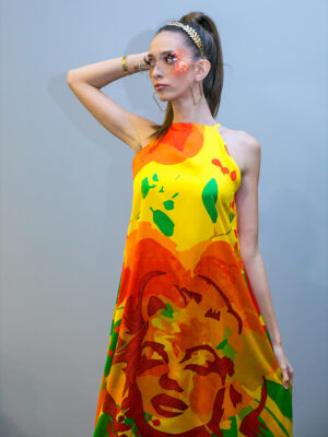 Marilyn Orange Dress