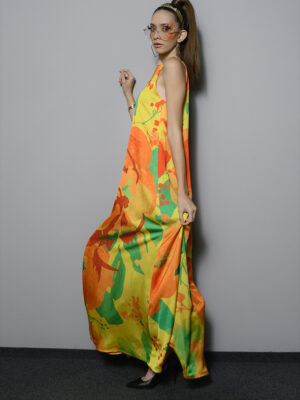 Marilyn Orange Dress