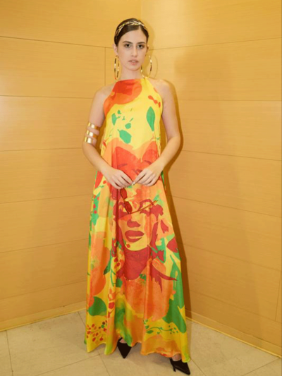 Marilyn Orange Dress