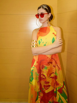 Marilyn Orange Dress