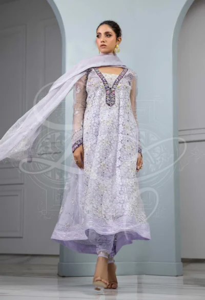 Lavender Peshwas With Churidar