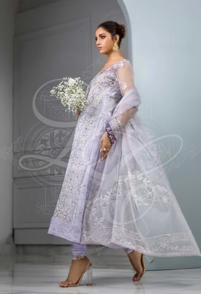 Lavender Peshwas With Churidar - Image 2
