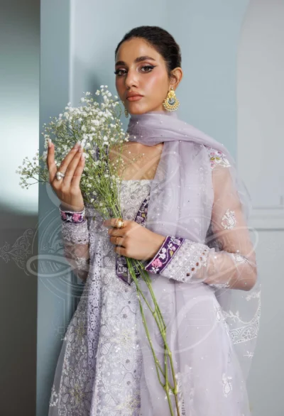 Lavender Peshwas With Churidar - Image 4