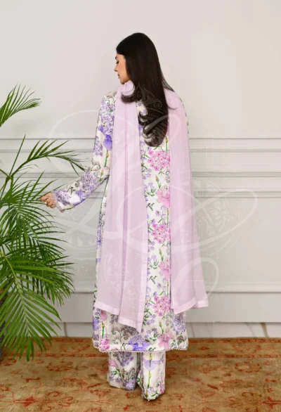 Lavender Printed Co Ord Set - Image 3