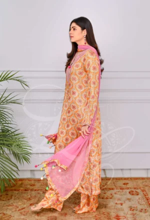 Coral Printed Co Ord Set