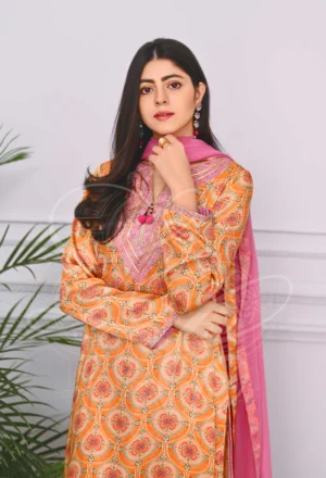 Coral Printed Co Ord Set