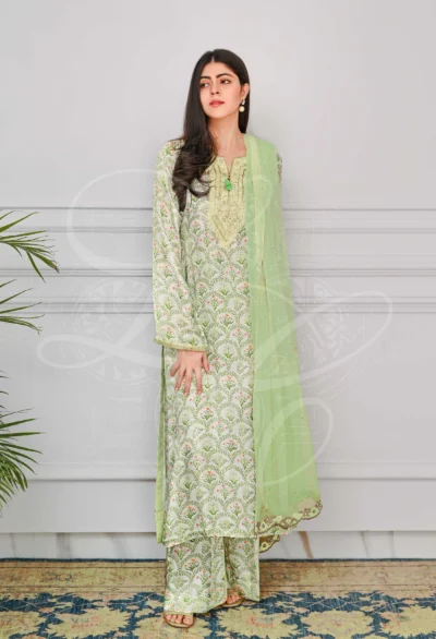 Lime Green Printed Co Ord Set