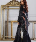 Black Stripped Asymmetrical Top With Palazzo - Image 3