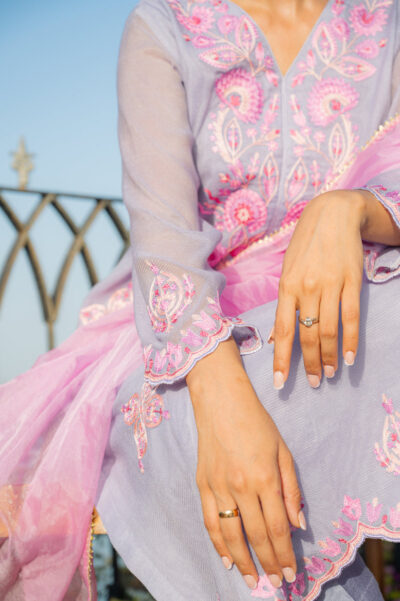 Rhea Shirt With Pants & Dupatta Aa-1017 - Image 2