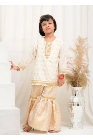 Mom4Little Pret Cotton Banarsi Gharara Set