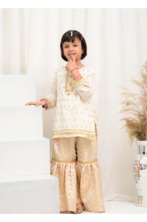 Mom4Little Pret Cotton Banarsi Gharara Set