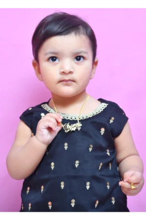 Mom4Little Pret Ferozi Chiffon Gharara Set