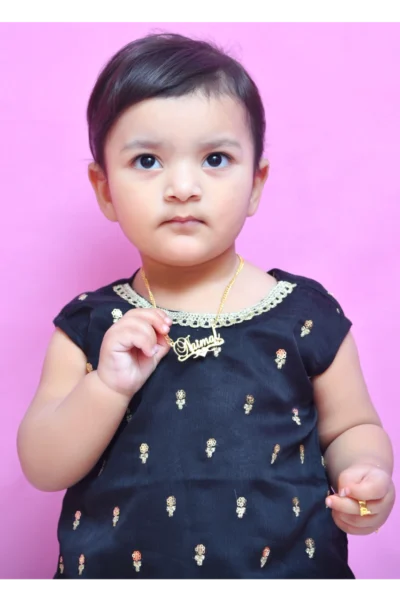 Mom4Little Pret Ferozi Chiffon Gharara Set - Image 5