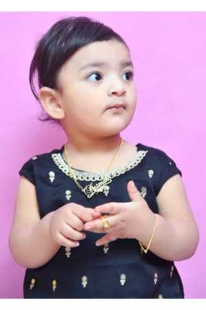 Mom4Little Pret Ferozi Chiffon Gharara Set