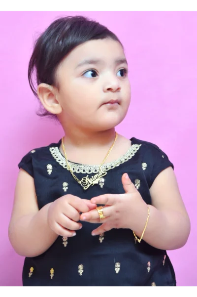 Mom4Little Pret Ferozi Chiffon Gharara Set - Image 4