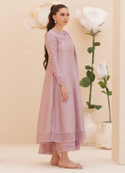 Moira Mauve Shirt and Dupatta - Image 8